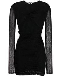 Philosophy Di Lorenzo Serafini - Chantilly-lace Ruched Minidress - Lyst