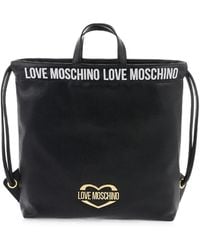 Moschino - Logo-Print Heart-Motif Tote Bag - Lyst