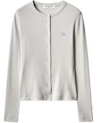 Maison Kitsuné - Baby Fox Ribbed-Knit Cardigan - Lyst