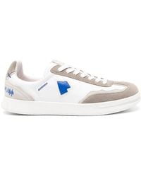 Adererror - Raff Logo-Embroidered Leather Sneakers - Lyst