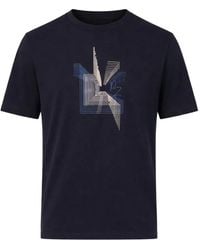 Pal Zileri - Geometric-Graphic T-Shirt - Lyst