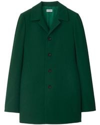 Burberry - Single-Breasted Wool Coat - Lyst