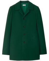 Burberry - Single-Breasted Wool Coat - Lyst