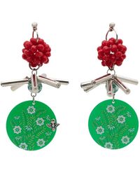 Amir Slama - Charm-Appliqué Drop Earrings - Lyst