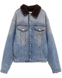 ERL - Shearling Collar Pocket Jacket - Lyst