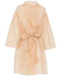 Antonelli - Semi-Transparente Gustav Jacke Mit Gürtel - Lyst