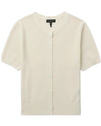 Rag & Bone - Short-Sleeve Knit Cardigan - Lyst