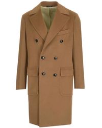 Al Duca d'Aosta - Double-Breasted Cashmere Coat - Lyst