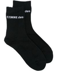Comme des Garçons - Logo-Knit Ribbed Socks - Lyst