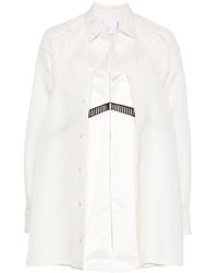 Sacai - Robe-chemise courte à design superposé - Lyst
