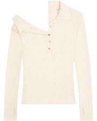 Courreges - Polo-Pullover Mit Knöpfen - Lyst