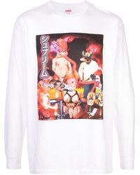 red long sleeve supreme shirt