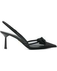 Prada - Spitze Pumps Mit Schleife - Lyst