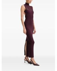 Patrizia Pepe - Open-Back Ribbed Midi Dress - Lyst