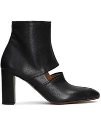 Chie Mihara - Eon Cut-Out Block-Heel Ankle Boots - Lyst