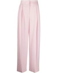 McQueen - Pleated High-waisted Trousers - Lyst
