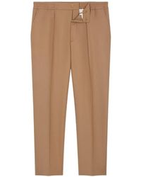 Fursac - Pantalon Droit À Design Plissé - Lyst