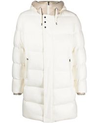 Herno - Drawstring-Hood Twill Hooded Coat - Lyst