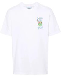 CASABLANCA - T-Shirt Le Jeu Con Stampa - Lyst