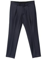Michael Coal - Frederick Pleated Turn-Up Trousers - Lyst