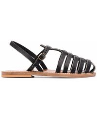 K. Jacques - Open-Toe Leather Sandals - Lyst