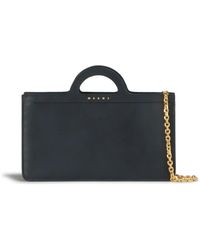 Marni - Tropicalia Leather Wallet-On-Chain - Lyst