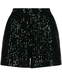 Elie Saab - Short brodé de sequins à taille haute - Lyst