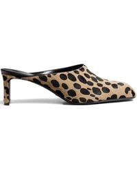 KHAITE - 100Mm Colt Spotted Heeled Mules - Lyst