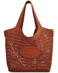 Tod's - Logo-Detail Tote Bag - Lyst