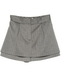 Maje - Rhinestone Tailored Skort - Lyst