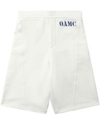 OAMC - Short de sport en coton à logo imprimé - Lyst