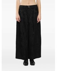 Uma Wang - Poetic Floral-Jacquard Trousers - Lyst