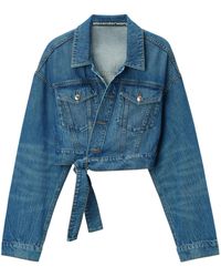 Alexander Wang - Gewickelte Trucker-Jacke - Lyst