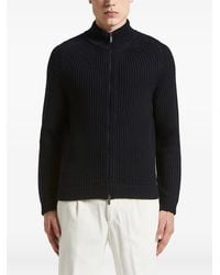 Peserico - Cardigan A Coste Con Zip - Lyst