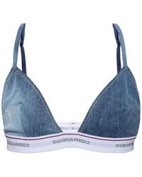 DSquared² - Bh Mit Denim-Print Und Logo-Band - Lyst