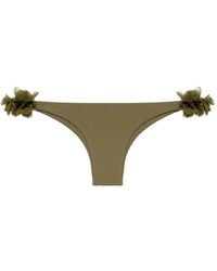 LaRevêche - Rasha Floral-Appliqué Bikini Bottom - Lyst