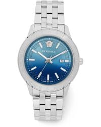 Versace - Greca-Pattern Link-Bracelet 43Mm Watch - Lyst