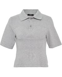 BONBOM - Corset Pique Polo Top - Lyst