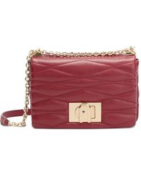 Furla - Bandolera Mala pequeña acolchada con correa de cadena - Lyst