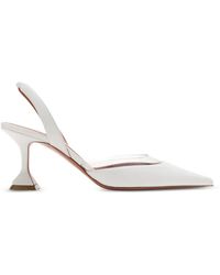 AMINA MUADDI - Lara Transparent-Panel Slingback Pumps - Lyst