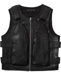Who Decides War - Embossed Zip-Up Vest - Lyst