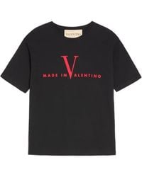 Valentino Garavani - Cotton T-Shirt With Made - Lyst