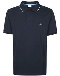 Sun 68 - Polo Con Ribete En Contraste - Lyst