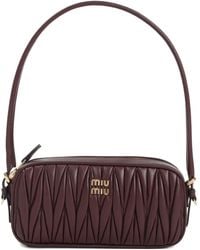 Miu Miu - Gesteppte Schultertasche - Lyst