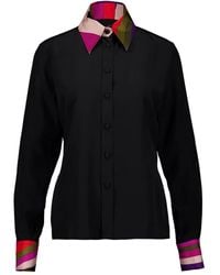 PUCCI - Camisa Con Botones Estampados - Lyst