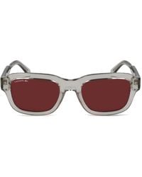 Lacoste - Lunettes De Soleil À Monture Carrée - Lyst