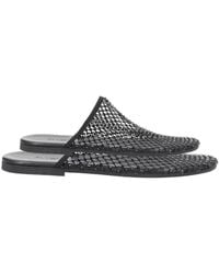 Alysi - Mesh-Embellished Flat Mules - Lyst