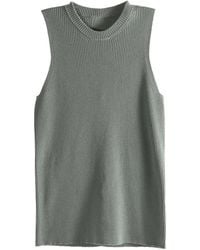 Rick Owens - Ribbed Sleeveless Tank Top - Lyst