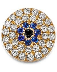 Loquet London - Evil Eye-Motif Diamond And Sapphire Charm - Lyst