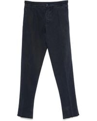 Kiton - Pleated Frayed Trousers - Lyst